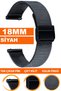 18mm Fossil-Welder-Casio-Seiko-Omega-Armani Watch Compatible Thick Metal Mesh Watch Band Klnhsr18