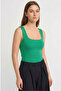 Round Neck Strappy Tank Top Bady Satin Blouse - 2