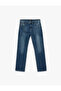 Regular Waist Cotton Straight Fit Jean Pants - Mark Jean - 4