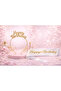 Happy Birthday Written Metal Crown and Sash & White Gold Sash Gold Crown - 2
