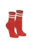 3 Pairs Striped College Socks Black Green Red Cotton Tennis Socks Set - 5