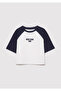 New York Printed Ecru T-Shirt Loose Fit / Loose Relaxed Cut 7610266 -70057 - 2