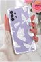 Galaxy A32 4g Case Design Pattern Camera Protected Transparent Butterfly Flexible Soft Silicone Cover