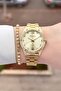 Gold Color Adjustable Women's Bracelet and Bracelet - 2