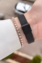 Case Bronze Cord Black Color 2 Years Warranty Women Wrist Watch & Bracelet - 4