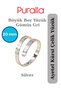 Large Size - Ayetel Kürsi Steel Men'S/Women's Ring - Silver Gray Color -20 mm