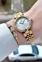 Gold Color 30 mm Women's Wrist Watch and Bracelet