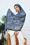 Retro Ethnic Pattern Cotton Shawl Black Mink (70X180Cm) - 2