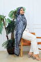 Retro Ethnic Pattern Cotton Shawl Black Mink (70X180Cm) - 5