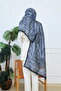 Retro Ethnic Pattern Cotton Shawl Black Mink (70X180Cm) - 6