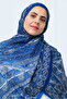 Retro Ethnic Pattern Cotton Shawl Indigo (70X180Cm) - 7