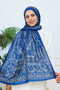 Retro Ethnic Pattern Cotton Shawl Indigo (70X180Cm) - 4