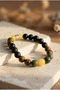 Men's Bracelet Luck Evil Eye 8 mm Daily Jewelry Accessory with Natural Stone Detail - 6