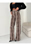 Leopard Print High Waist Wide Leg Pants - 2