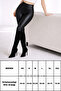 High Waist Faux Leather 1 Size Gathering Leggings with Fleece Inside - 5
