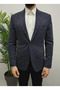 Navy Italian Style Slim Fit Classic Men's Blazer Jacket