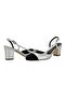 حذاء بكعب سميك وغطاء للأصابع من Slingback - 6
