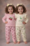 ® 100% Bamboo Printed Combo Co-ord Set | Full-Sleeve T-Shirt & Comfy Pants - Soft-Yellow & Pink