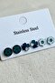 Caprea Steel Multi-Clover Earrings for Women, Silver Color, Non-Tarnishing Women's Earrings - 3