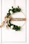 Welcome Eucalyptus and White Rose Detailed Modern Door Ornament Wall Decor Gift - 2