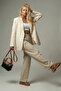 Neylo Leather Cross Strap Handbag with Zipper and Magnet Closure Black Tan - 7