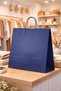 Elit Twisted Handle Kraft Bag Blue Fsc Certified Paper Bag Boutique Gift Bag 36X12X41 cm 25Li - 6