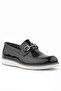 Genuine Leather Black Patent Leather Loafer Kids Classic Shoes - 2