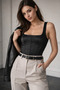 Square Buckle Black Thin Women's Belt Jacket Belt, Women's Belt, Shirt Belt, Dress Belt Kmr002 - 4