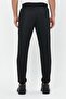 Men's Winter Elastic Gray 3 Thread Jogger Basic Black Sweatpants - 5