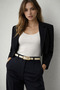 Long Buckle Beige Thin Women's Belt Jacket Belt, Women's Belt, Shirt Belt, Dress Belt Kmr003 - 4