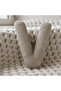 Litera, Letter V, Pillow, Throw Pillow, Fiber Filled, Welsoft Fabric, 40 cm