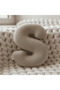 Litera, Letter S, Pillow, Throw Pillow, Fiber Filled, Welsoft Fabric, 40 cm