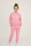 Pink'Perfectly' Printed Girls' Tracksuit Set