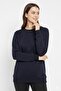 Women's Relax Fit Comfortable Cut Cotton Soft Textured Fleece Lined Crew Neck Sweatshirt