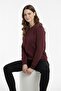 Women's Relax Fit Comfortable Cut Cotton Soft Textured Fleece Lined Crew Neck Sweatshirt - 3