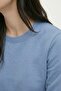 Women's Relax Fit Comfortable Cut Cotton Soft Textured Fleece Lined Crew Neck Sweatshirt - 5