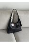 Women's Shoulder Bag with Buckle Detail, Strap and Zipper, Small Wallet En34 Boy22 - 5