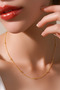 Steel Dorica Chain Steel Necklace Gold Color Non Tarnish Rustproof