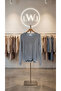 Oversized Ripped Detailed Casual Knitwear Sweater Ribbed Knit Gray - 8