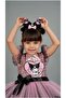 Kuromi Crown Accessory Sequin Printed Birthday Girl Dress 3/10 Years - 4