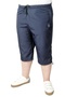 Fashion XL Large Size Men's Sea Shorts Long 21450 Navy Blue - 3