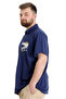 Mode XL Large Size Men's T-Shirt Polo Piece by Piece Summer 23331 Indigo - 7