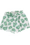 Woven Patterned Belted Pocket Girl's Shorts - 6