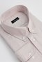 Men's Big Size Cotton Long Sleeve Oxford Texture Pocket Stone Color Button-Down Collar Shirt