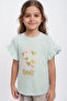 Girl's T-Shirt with Ruffle Sleeves