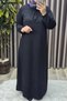 Women's Hijab Clothing Plus Size Square Neck Robe Lina Dress - 9