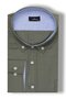 Large Size Oxford Long Sleeve Sports Men's Khaki Shirt - 2