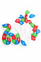 Educational Abc Letter Learning Colorful Snake Puzzle for Kids - Durable Pla Material - 2