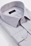 Men's Big Size Large Size Long Sleeve Cotton Single Pocket Satin Gray Shirt