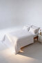 Home Single Plain White Luxury Cotton Duvet Cover Set (Duvet Cover 1 Pillowcase) - 2